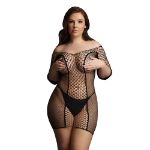 Picture of   LE DESIR – DRESS DUO NET SLEEVED BLACK PLUS SIZE