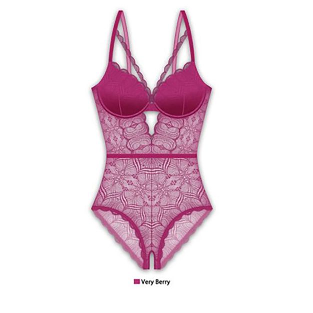 Picture of   FRENCH AFFAIR – TEDDY SCALLOP LACE BOT GARDEN PLUS SIZE