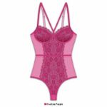 Picture of   FRENCH AFFAIR – TEDDY THONG FUCHSIA PURPLE PLUS SIZE