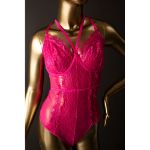 Picture of   FRENCH AFFAIR – TEDDY THONG FUCHSIA PURPLE PLUS SIZE