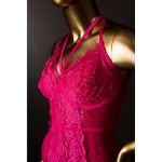 Picture of   FRENCH AFFAIR – TEDDY THONG FUCHSIA PURPLE PLUS SIZE