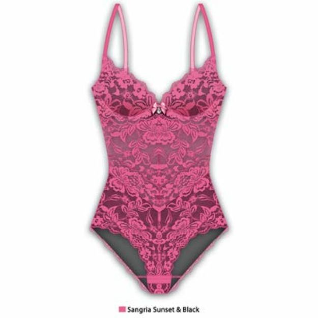 Picture of FRENCH AFFAIR – TEDDY JEWEL SANGRIA SUNSET PLUS SIZE