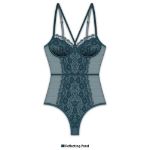 Picture of FRENCH AFFAIR – TEDDY THONG REFLECTING POND TEAL PLUS SIZE