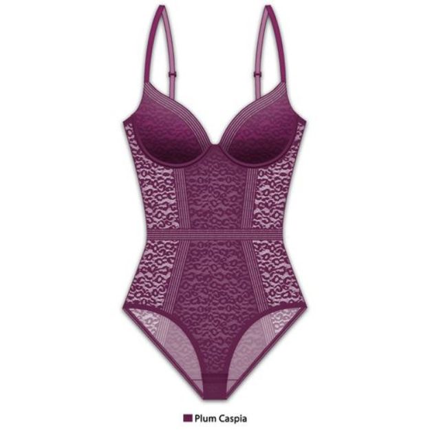 Picture of FRENCH AFFAIR – TEDDY LEO PLUM CASPIA PLUS SIZE