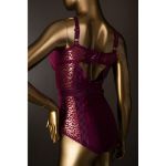 Picture of FRENCH AFFAIR – TEDDY LEO PLUM CASPIA PLUS SIZE