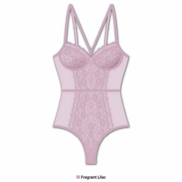 Picture of FRENCH AFFAIR – TEDDY THONG LILAC PLUS SIZE