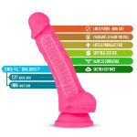 Picture of Blush - Neo - 7.5 Inch Dual Density Cock With Balls - Neon Pink 