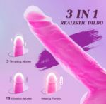 Picture of Tracy's Dog - JeliVoy Thrusting Dildo Jellyskin Rose Red 