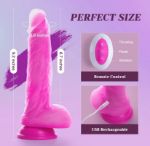 Picture of Tracy's Dog - JeliVoy Thrusting Dildo Jellyskin Rose Red 