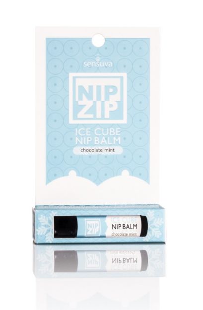 Picture of Sensuva - Nip Zip Ice Cube Nipple Balm Chocolate Mint Tube Carded