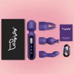 Picture of TRACY'S DOG Wand Vibrator Kit Purple