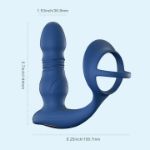 Picture of HONEY PLAY BOX Cyrus App-Controlled Thrusting Prostate Massager With Cock Ring - Blue