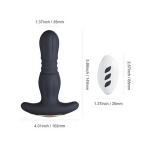Picture of HONEY PLAY BOX Agas- Thrusting Butt Plug With Remote Control - Black