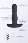 Picture of HONEY PLAY BOX Agas- Thrusting Butt Plug With Remote Control - Black