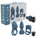 Picture of LOVELINE - Pleasure Kit + 3 Interchangeable Sleeves & Vibrating Bullet - Blue/Grey