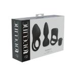 Picture of LOVELINE - PLEASURE KIT + 3 INTERCHANGEABLE SLEEVES & VIBRATING BULLET - BLACK