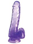Picture of KING COCK CLEAR 6" COCK WITH BALLS - PURPLE