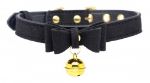 Picture of Master Series Golden Kitty Cat Bell Collar - Black/Gold 