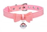 Picture of Master Series Golden Kitty Cat Bell Collar - Pink/Silver 
