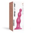 Picture of Strap-On-Me Dildo Plug Beads Metallic Raspberry Pink Large