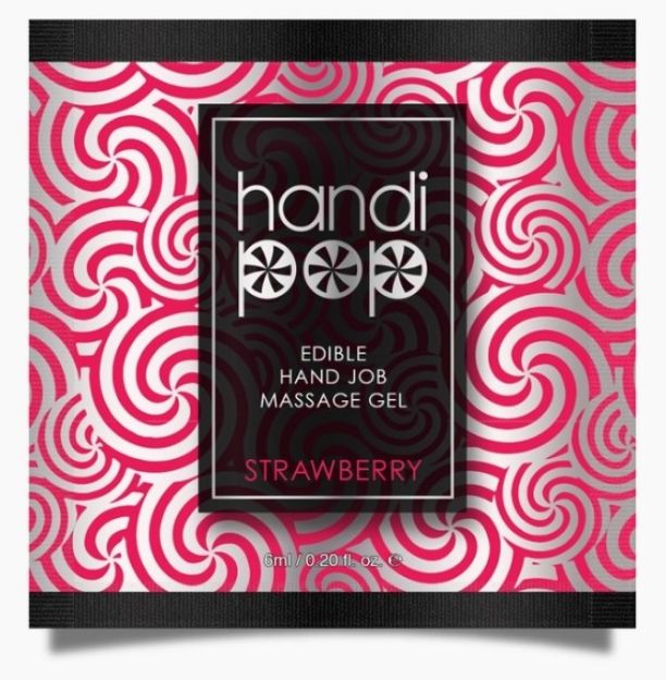 Picture of Sensuva - Handipop Strawberry Hand Job Massage Gel 4oz