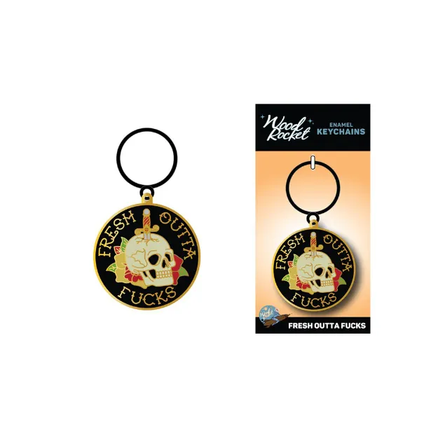 Picture of KEY CHAIN - Tattoo Fresh Outta Fucks Skull