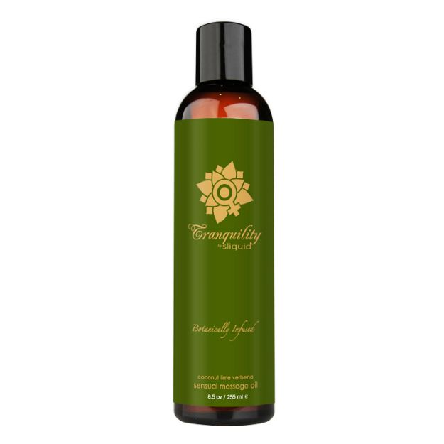 Picture of SLIQUID Organics Massage Oil Tranquility (Coconut Lime Verbena) 8.5 oz