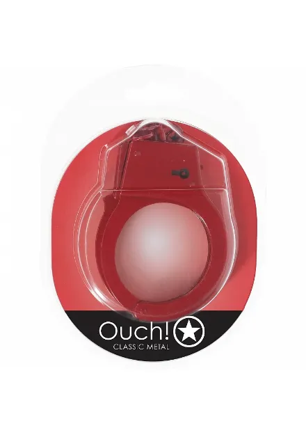Picture of Ouch! - Classic Metal Handcuffs -Red