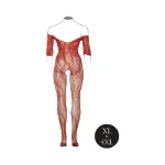 Picture of Le Desir Lace Long-Sleeved Bodystocking Sunset Glow Queen Size