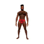 Picture of MALE POWER SASSY LACE BIKINI SOLID POUCH RED - Medium