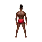 Picture of MALE POWER SASSY LACE BIKINI SOLID POUCH RED - Large