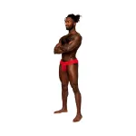 Picture of Male Power Sassy Lace Skirt Jock Red S/M