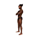 Picture of Male Power Sassy Lace Skirt Jock Black - S/M
