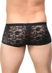 Picture of MALE POWER STRETCH LACE MINI SHORT BLACK - Medium