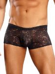 Picture of MALE POWER STRETCH LACE MINI SHORT BLACK - Medium