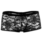 Picture of MALE POWER STRETCH LACE MINI SHORT BLACK - Medium