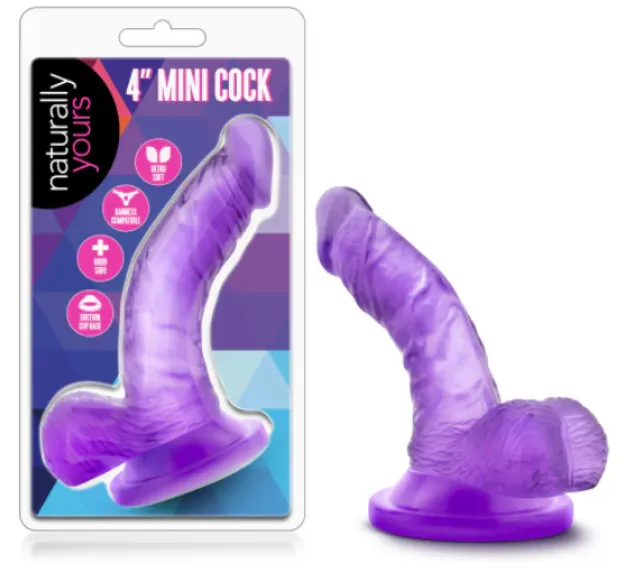 Picture of NATURALLY YOURS 4" MINI COCK-PURPLE