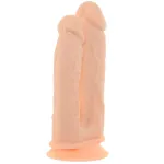Picture of SILEXD - Model 1 Double Penetrator Vibrating Dildo 8"/7" - Beige