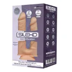 Picture of SILEXD - Model 1 Double Penetrator Vibrating Dildo 8"/7" - Beige