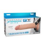 Picture of FANTASY X-TENSIONS ELITE 7" HOLLOW STRAP-ON DUAL DENSITY - LIGHT