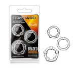 Picture of STAY HARD - Beaded Cock Rings  Clear