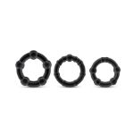 Picture of STAY HARD - BEADED COCK RINGS BLACK
