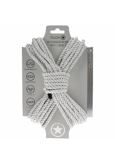 Picture of OUCH! BONDAGE ROPE - 32.8 FT - Silver