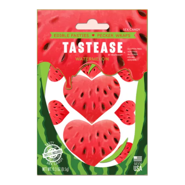 Picture of TASTEASE: EDIBLE PASTIES/PECKER WRAP - WATERMELON