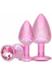 Picture of OUCH! PARIS COLLECTION - METAL ANAL PLUG SET PINK