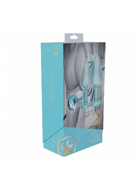 Picture of OUCH! PARIS COLLECTION - METAL ANAL PLUG SET BLUE