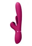 Picture of Vive ENA - Triple Motor Thrusting G-Spot with Flapper & Air Wave Clit Stimulation Vibrator - Pink